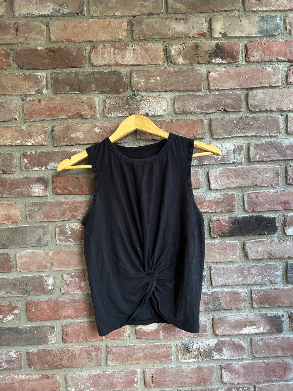 Lululemon cotton Black Knot-Front Sleeveless Women’s Top